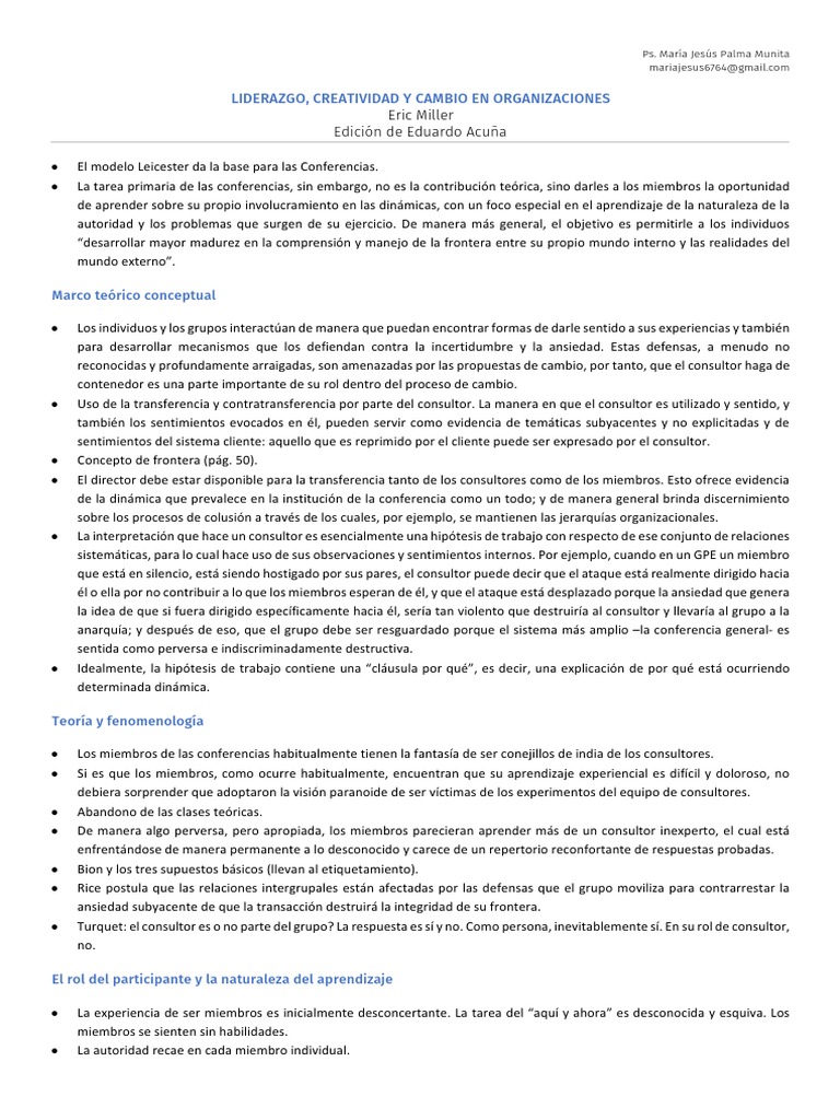Liderazgo, Creatividad y Cambio | PDF | Liderazgo | Aprendizaje