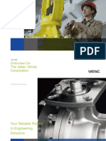 Vatac Valves Corporation History and Engineering Solutions Overview 1981-2015