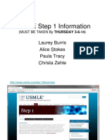 Usmle Step1 Detail Information For A New Person