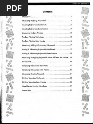 Algebra Tiles Workbook