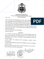Decreto Vescovo Fausto Tardelli