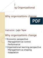BA 4226 Managing Organizational Change Why Organizations Change