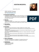 Curriculum Vitae Act. 10 (Mazzariol)