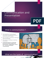 Communication and Presentation: First Year Design Studio