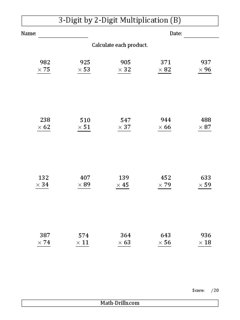 Multiplication 2 | PDF