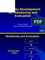 Capacity Development For Monitoring and Evaluation