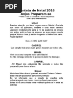 Anjos Preprem -Se Cantata Pronta Pra Imprimir