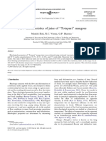 Flow Characteristics of Juice of Totapuri'' Mangoes