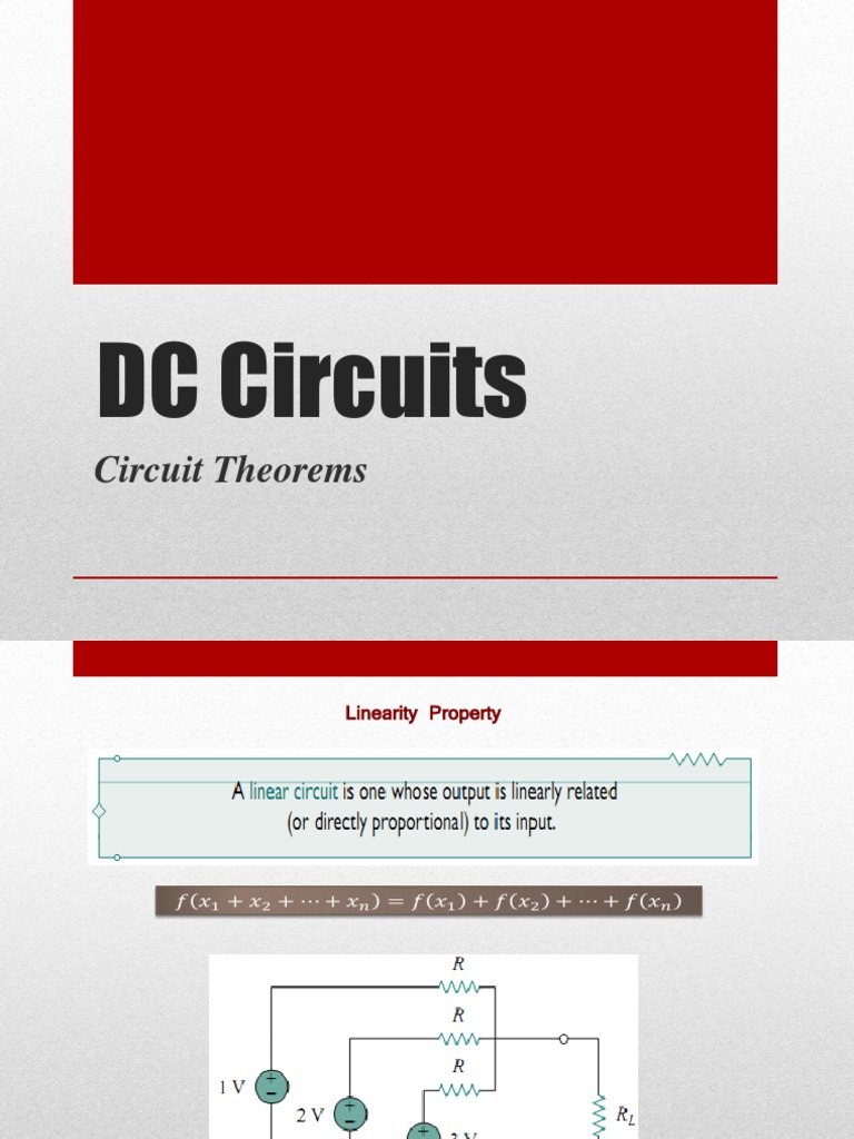 DC CIRCUITS - Circuit Theorems | PDF | Technology & Engineering
