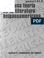 FERNÁNDEZ RETAMAR, R. - para Una Teoría de La Literatura Hispanoamericana (Por Ganz1912)