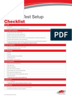 Vibration Test Setup: Checklist