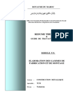 M8 - Elaboration Des Gammes de Fabrication Et de Montage PDF