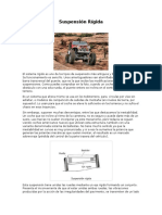 Suspensión rígida: ventajas, desventajas y aplicaciones