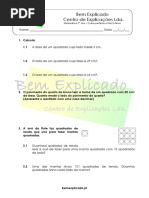 1.8 Ficha de Trabalho Quadrados Perfeitos e Raiz Cúbica 2