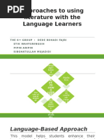 Approaches to Using Literature With the Language Learners PPT