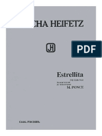 Ponce Heifetz Estrellita Violin PDF
