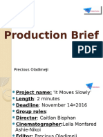 Production Brief Powerpoint