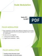 Pulse Amplitude Modulation (PAM) : Made BY:-SUJEET (16102)