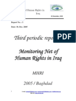 Third Periodical Report On Human Rights Situation in Iraq - December 2005