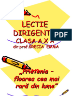 Lectie Dirigentie Prietenia