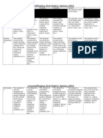 Lesson Rubric