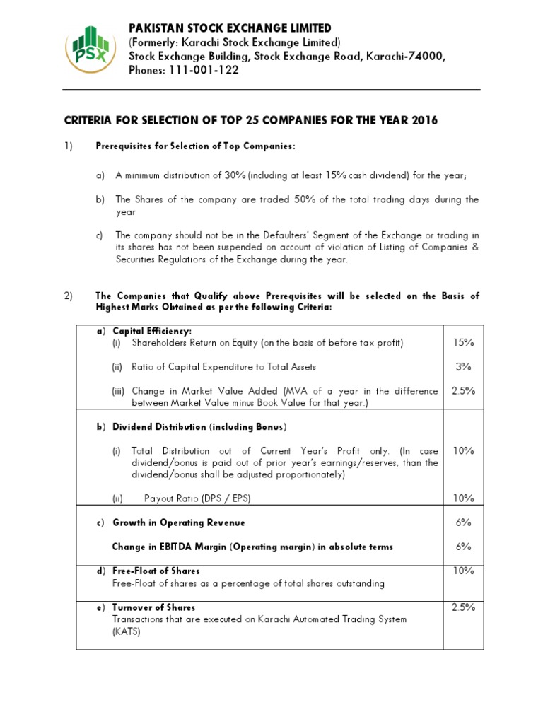 (Formerly Karachi Stock Exchange Limited) Stock Exchange Building