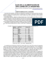 Minerales en La Alimentación Vacunos 