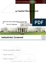 Working Capital Management: Indian Institute of Technology Roorkee