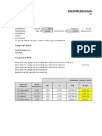 Predimencionamiento de Vigas y Columnas Bloque B Por Areas Tributarias Acumuladas