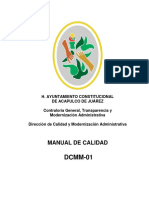 Manual de Calidad H Ayuntamiento de Acapulco de Juarez
