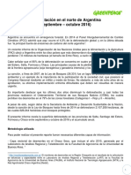 INFORME Deforestación en El Norte de Argentina (Septiembre - Octubre 2016)