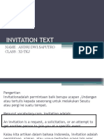 Invitation Text