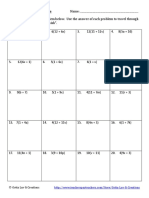 Distributive Property No Negatives Maze Product