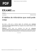8 Hábitos de Milionários Que Você Pode Imitar _ EXAME