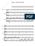 Canon + The First Noel-Partitura - e - Partes