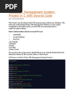 Police FIR Management System Project in C With Source Code