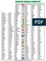500 Most Commo Regular Verbs List
