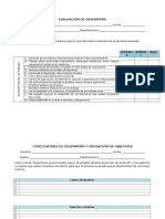 Evaluación de Desempeño