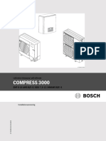 Bosch Compress 3000 Luft-Vatten Installationsanvisning