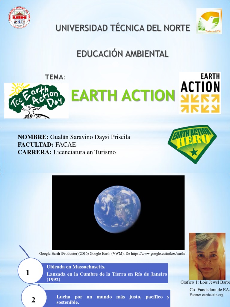 Earth Action: Iniciativas por un Mundo Sostenible | PDF