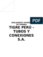 Reglamento interno de trabajo Tigre Perú Tubos