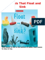 Materials That Float and Sink