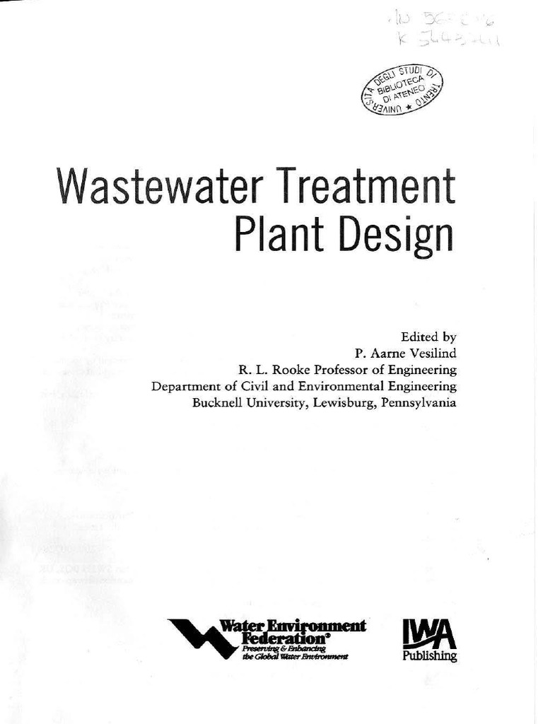 Water Treatment Plant Design PDF Membrane Sewage Treatment