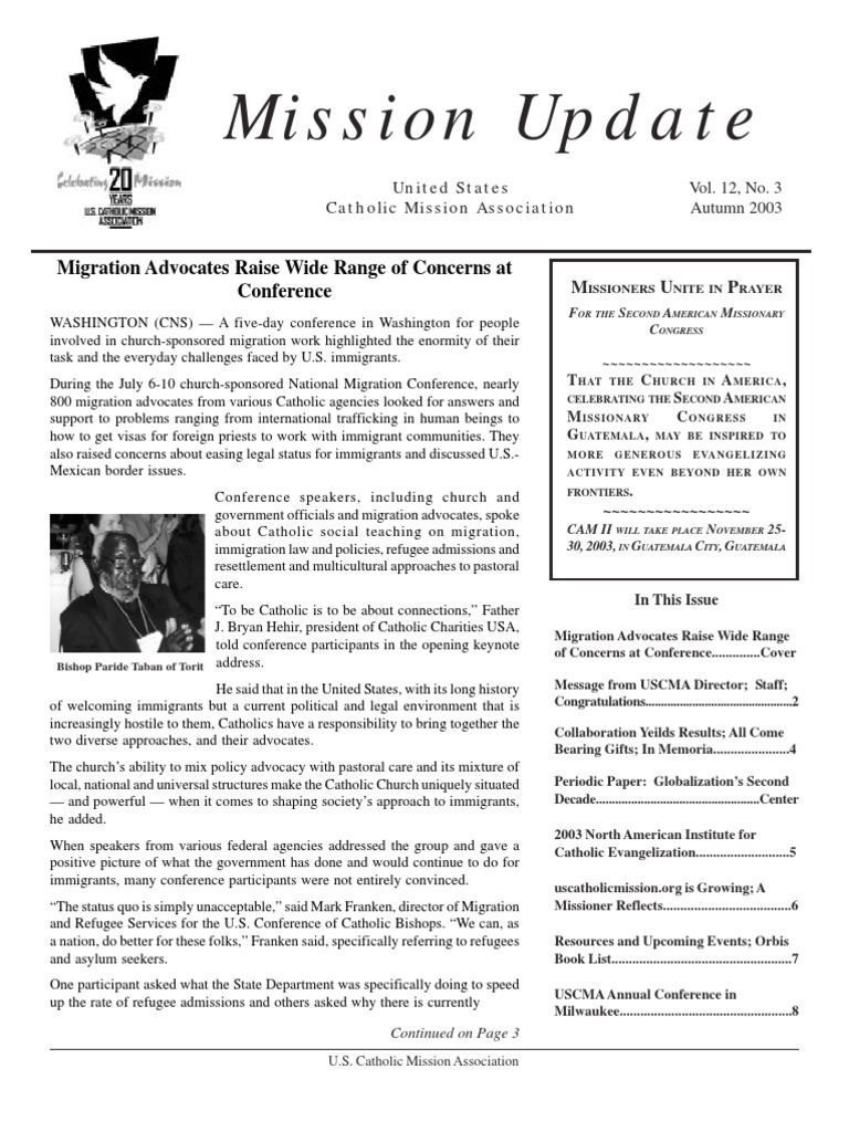Mission Update: Migration Advocates Raise Wide Range of Concerns at ...