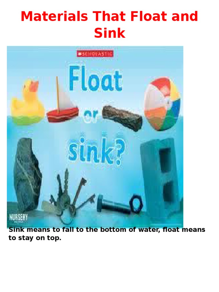 Materials That Float and Sink.docx Pollution Waste