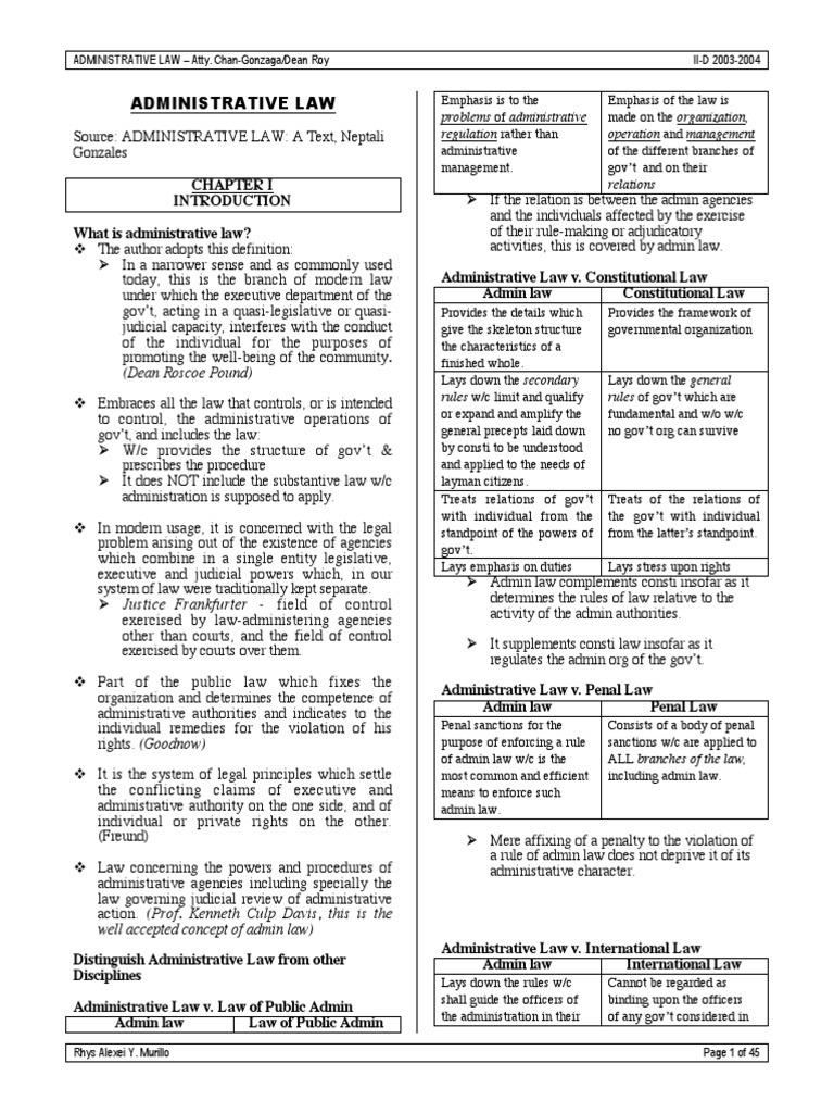 Understanding Administrative Law Basics | PDF | Government Agencies ...