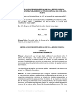 Ley para Prevenir La Violencia en Mujeres