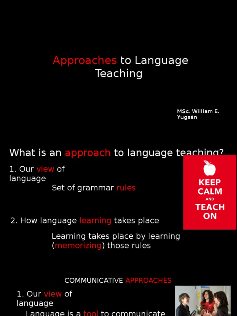 Approaches: To Language Teaching | PDF | Language Arts & Discipline