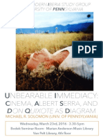 Unbearable Immediacy:: Don Quixote As Diagram