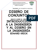 Ensayo: Introducción A La Ingeniería y Al Diseño en La Ingeniería de Edward Krick